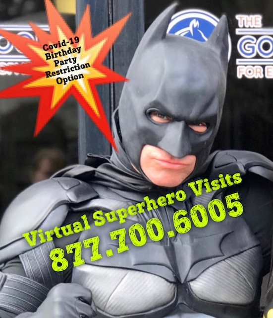 Virtual Superhero Visits, ZOOM Superhero Video Calls